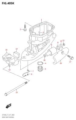 405K - DRIVE SHAFT HOUSING (DF115AST:E03)