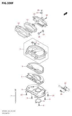 330F - SPEEDOMETER (VZR1800Z:L1:E33)