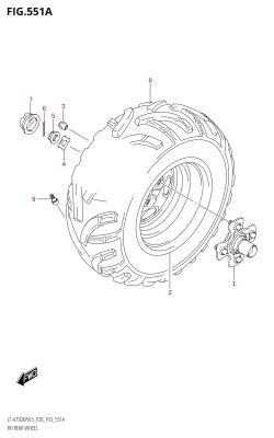 551A - RH REAR WHEEL