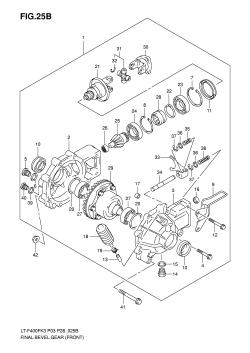 25B - FINAL BEVEL GEAR (FRONT)(MODEL K7)