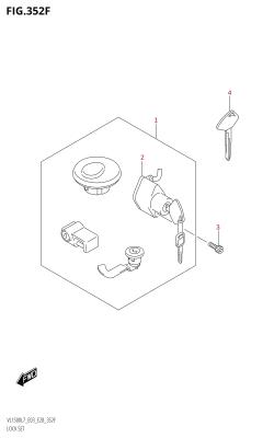 352F - LOCK SET (VL1500T:L7:E28)