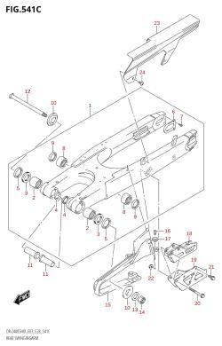 541C - REAR SWINGINGARM (DR-Z400SM)