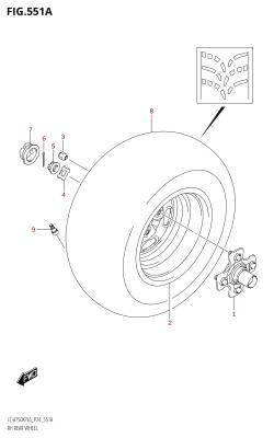 551A - RH REAR WHEEL