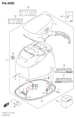 420D - ENGINE COVER (DF115AZ:E11)