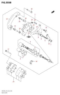 555B - REAR CALIPER (K9,L0)