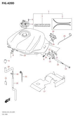 420D - FUEL TANK (SV650:L8:E33)
