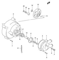 009 - WATER PUMP (MODEL AY50WR K1 /​ K2 /​ AY50W K3 /​ K4)