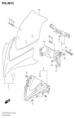481C - COWLING BODY (GSX-S1000FZA:L8:E21)