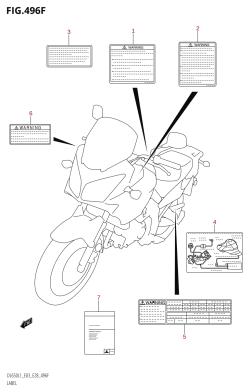 496F - LABEL (DL650A:L1:E33)