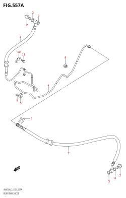 557A - REAR BRAKE HOSE