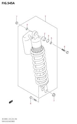 545A - REAR SHOCK ABSORBER (DR-Z400S:L1:E28)