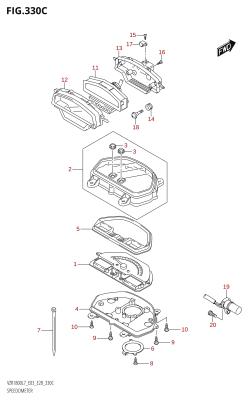 330C - SPEEDOMETER (VZR1800BZ:L7:E28)