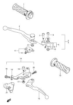 39A - HANDLE LEVER (MODEL L /​ M /​ N /​ P /​ R /​ S /​ T)