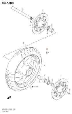 530B - FRONT WHEEL (VZR1800:L3:E28)