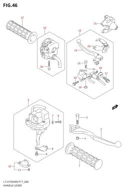 046 - HANDLE LEVER (LT-A750XK8 /​ XZK8 /​ XK9 /​ XZK9)