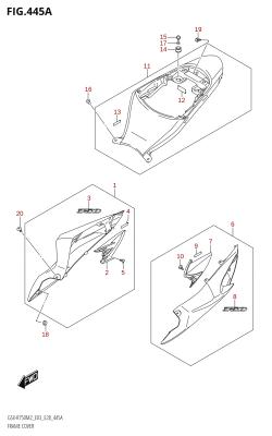 445A - FRAME COVER (GSX-R750)