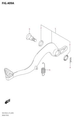 409A - BRAKE PEDAL