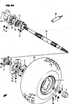 049 - REAR WHEEL (LEFT)