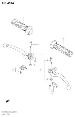 467A - HANDLE LEVER