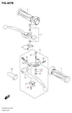 467B - HANDLE LEVER (DL650XA,DL650XAUE)