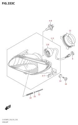 333C - HEADLAMP (LT-A750XP:L7:P33)