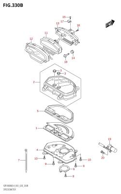 330B - SPEEDOMETER (VZR1800BZ:L4:E28)