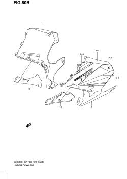 50B - UNDER COWLING  (GS500FHK9)
