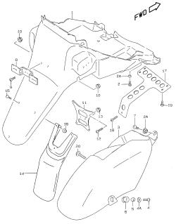 037 - REAR FENDER (MODEL V /​ W /​ X)