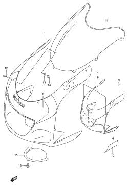 43C - COWLING BODY (MODEL X)