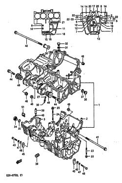 004 - CRANKCASE (MODEL J /​ K)