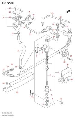 558H - REAR MASTER CYLINDER (DL650AUE:L1:E19)
