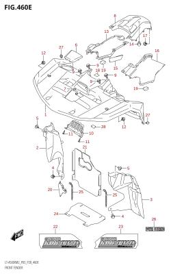 460E - FRONT FENDER (LT-A500XP:M2:P28)