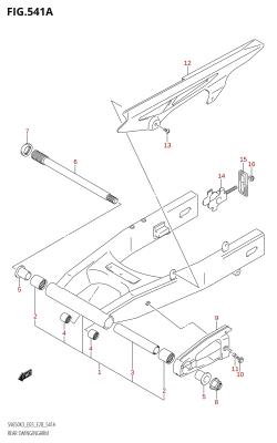 541A - REAR SWINGINGARM