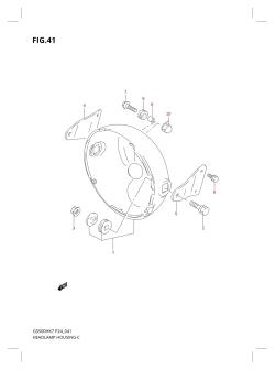 041 - HEADLAMP HOUSING (WITHOUT COWLING)