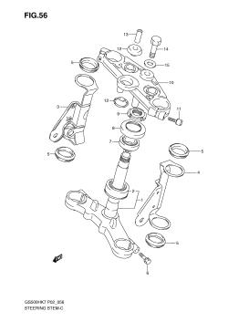 056 - STEERING STEM (GS500HK7 /​ HUK7 /​ HK8)