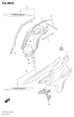 485A - SIDE COWLING (DL650A,DL650AUE)