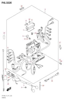 322E - HARNESS (DF115AZ:E40)