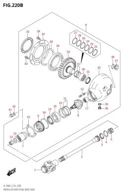 220B - PROPELLER SHAFT /​ FINAL DRIVE GEAR (VL1500B:L3:E24)