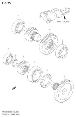 025 - SHAFT COUNTER /​ IDLER (MODEL K3 /​ K4)