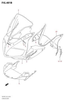 481B - COWLING BODY ((SV650S,SV650SU):K4)