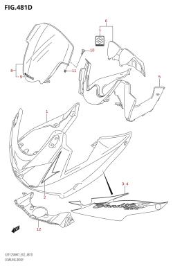 481D - COWLING BODY (GSF1250SAZ)