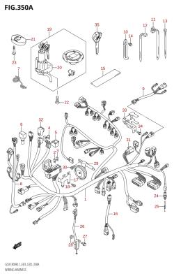 350A - WIRING HARNESS (GSX1300R:L1:E28)