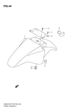 044 - FRONT FENDER (MODEL K7 /​ K8 /​ K9)
