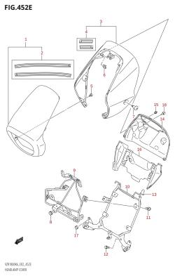 452E - HEADLAMP COVER ((VZR1800Z,VZR1800ZUF):L0)