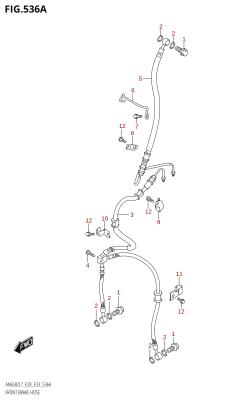 536A - FRONT BRAKE HOSE