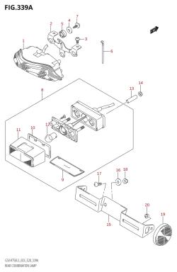 339A - REAR COMBINATION LAMP (GSX-R750:L3:E03)