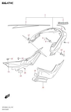 474C - REAR FENDER (VZR1800BZ)