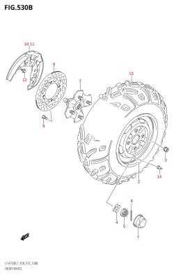 530B - FRONT WHEEL (LT-A750X:L1:P33)