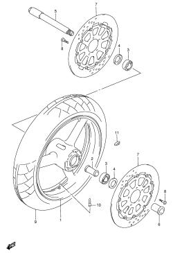 052 - FRONT WHEEL (MODEL T /​ V)
