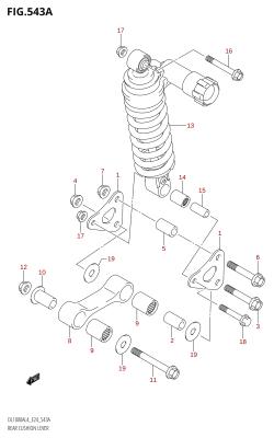 543A - REAR CUSHION LEVER